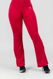 Legging Flare Rouge Bordeaux